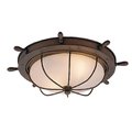 Perfecttwinkle Nautical 15 in. Outdoor Ceiling Light - Antique Red Copper PE141939